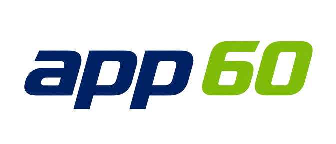 app 60 logo in forest green style